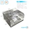Amgood Stainless Steel Wall Mounted Hand Sink 17 in. x 15 in. with Side Splashes and Gooseneck Faucet HAND-SINK HS-17SS - alternate 9
